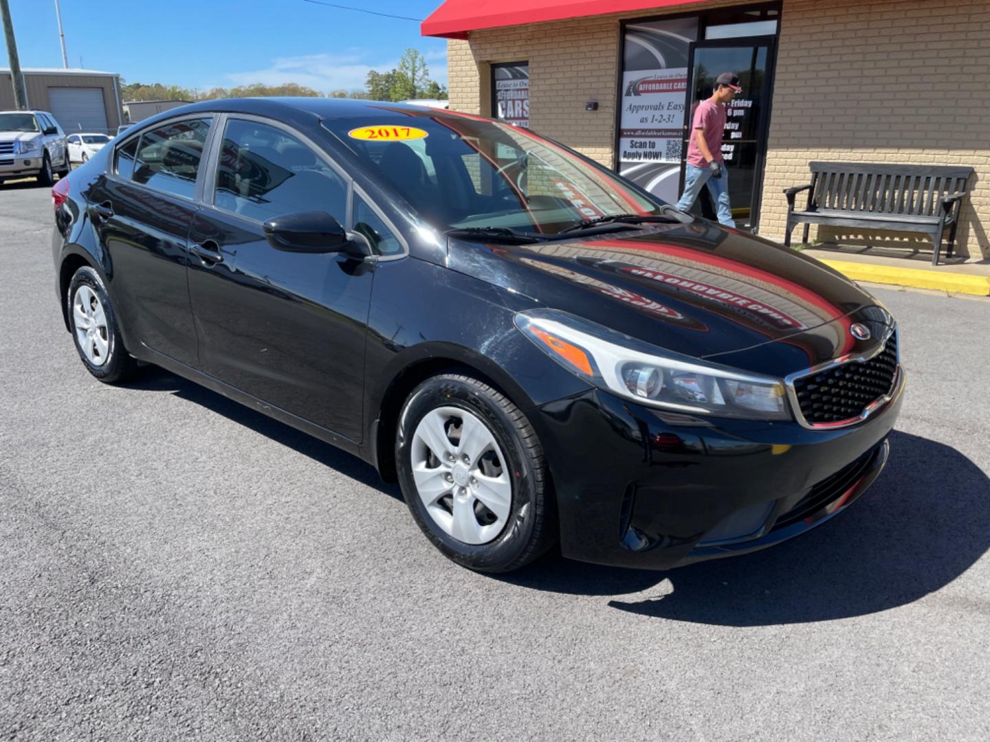 2017 Black Kia Forte (3KPFK4A77HE) with an 4-Cyl, 2.0 Liter engine, Automatic, 6-Spd transmission, located at 8008 Warden Rd, Sherwood, AR, 72120, (501) 801-6100, 34.830078, -92.186684 - Photo#1